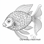 Creative Rainbow Fish Pattern Coloring Pages 4