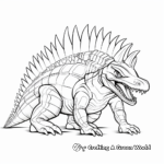 Creative Spinosaurus Adult Coloring Pages 1