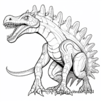 Creative Spinosaurus Adult Coloring Pages 2
