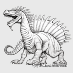 Creative Spinosaurus Adult Coloring Pages 3