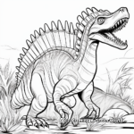 Creative Spinosaurus Adult Coloring Pages 4