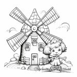 Creative Whirly-Windmill Fan Coloring Pages 2