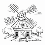 Creative Whirly-Windmill Fan Coloring Pages 3