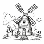 Creative Whirly-Windmill Fan Coloring Pages 4