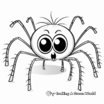 Creepy Crawly Spiders Coloring Pages for Halloween 4