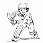 Cricket Legends: Famous Cricketers Coloring Pages 2