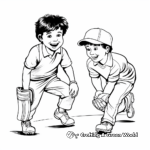 Cricket Legends: Famous Cricketers Coloring Pages 3