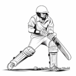 Cricket Legends: Famous Cricketers Coloring Pages 4