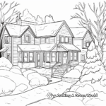 Crisp January Snowfall Coloring Pages 1