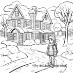 Crisp January Snowfall Coloring Pages 4