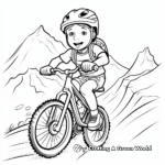 Cross-Country Mountain Bike Coloring Pages 3