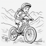 Cross-Country Mountain Bike Coloring Pages 4