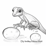 Crystal Clear Anole Lizard Coloring Pages 1