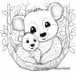 Cuddling Koala Zoo Coloring Pages 4