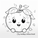 Cuddly Peach Coloring Pages 1