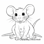 Cuddly Pet Rat Coloring Pages 3