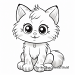 Cuddly Ragdoll Kitten Printable Coloring Pages 1
