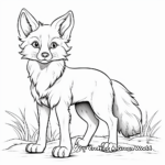 Cunning Red Fox Coloring Pages 1