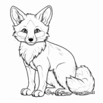 Cunning Red Fox Coloring Pages 4