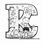 Cute Alphabet Character Coloring Pages 1