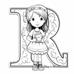 Cute Alphabet Character Coloring Pages 4