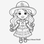 Cute American Girl Doll Coloring Sheets 2