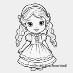 Cute American Girl Doll Coloring Sheets 3