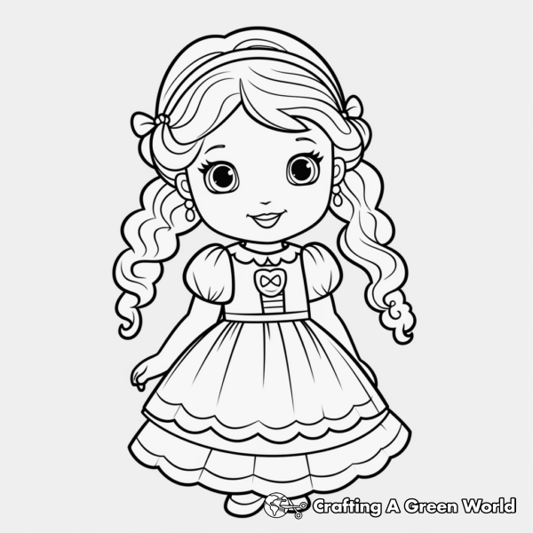 Doll Coloring Pages - Free &amp; Printable!