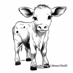 Cute and Cuddly Cow Coloring Pages 1