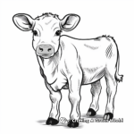 Cute and Cuddly Cow Coloring Pages 2