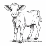 Cute and Cuddly Cow Coloring Pages 3