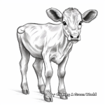 Cute and Cuddly Cow Coloring Pages 4