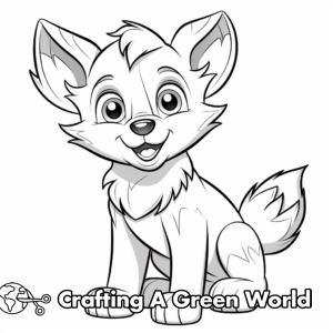 Wolf Pup Coloring Pages - Free &amp; Printable!