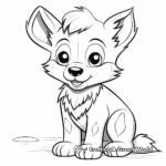 Cute and cuddly Wolf Pup Coloring Pages 3