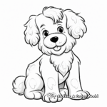 Cute and Fluffy Poodle Coloring Pages 2