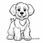 Cute and Fluffy Poodle Coloring Pages 3