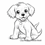 Cute and Playful Puppy Dog Coloring Pages 3