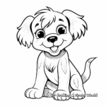 Cute and Playful Puppy Dog Coloring Pages 4