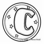 Cute and Simple Letter C Coloring Pages for Toddlers 2