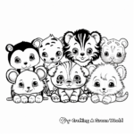Cute Baby Animals: Baby Animal Coloring Pages 2