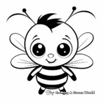 Cute Baby Bee Coloring Pages 2