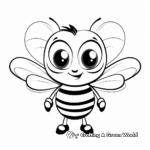 Cute Baby Bee Coloring Pages 3