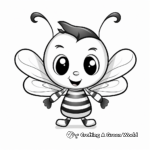 Cute Baby Bee Coloring Pages 4