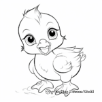 Cute Baby Duck Coloring Pages 3