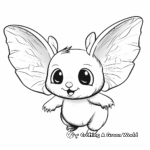 Cute Baby Flying Squirrel Coloring Sheets 3