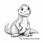 Cute Baby Komodo Dragon Coloring Pages 4