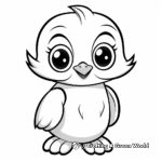 Cute Baby Penguin Coloring Pages 3
