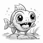 Cute Baby Piranha Coloring Pages 2