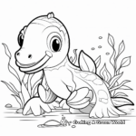 Cute Baby Platypus Coloring Pages 2
