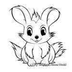 Cute Baby Skunk Coloring Pages 1